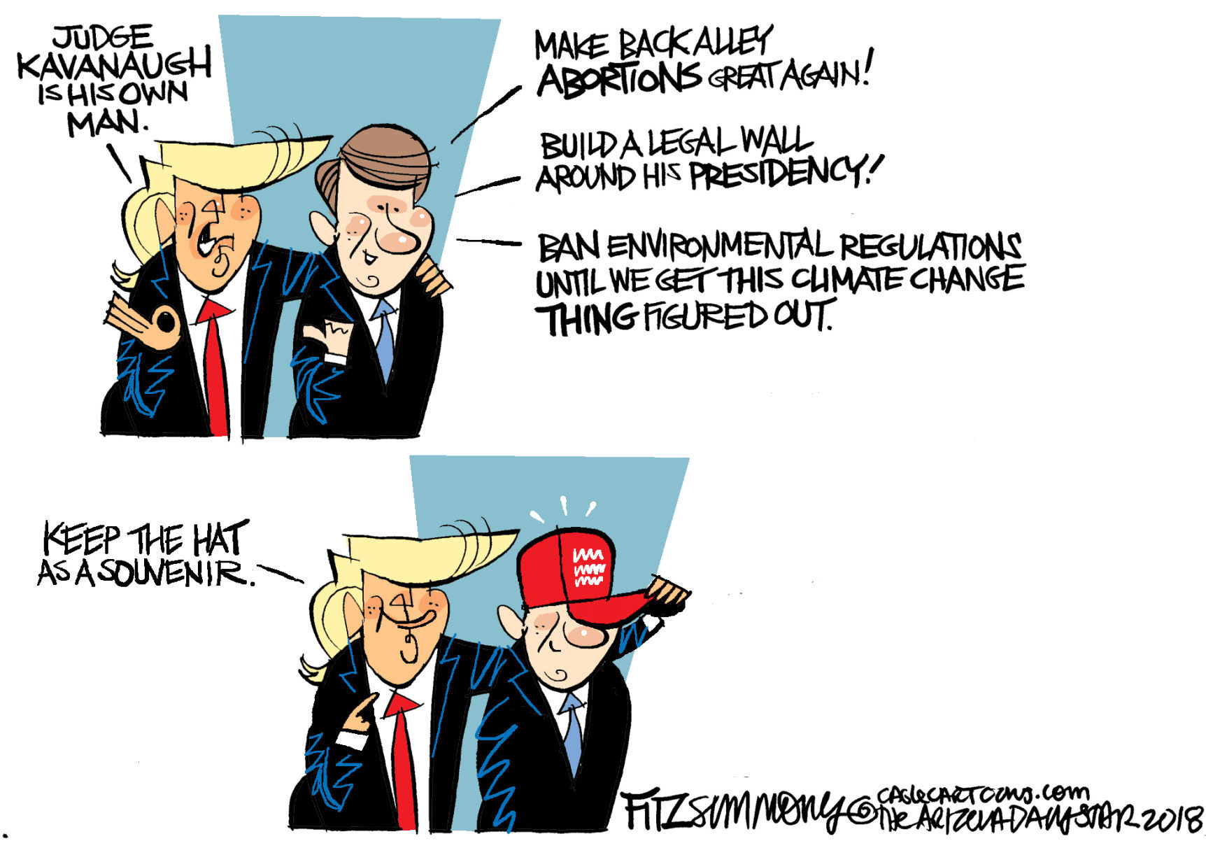 Daily Fitz Cartoon: Kavanaugh
